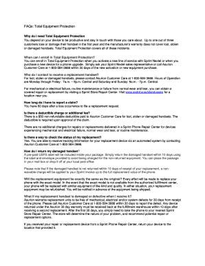 FAQs about Total Equipment Protection .